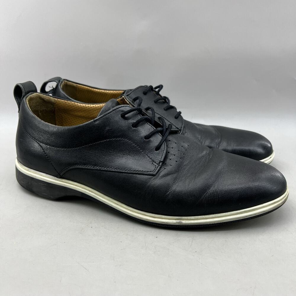 Amberjack The Original Dress Oxford Men Size 10 M Black Leather Comfort Shoes